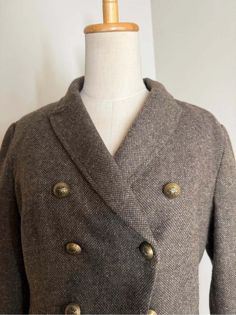 Banana Republic Women’s Tweed Military-Inspired -SZ 10- Double-Breasted Blazer